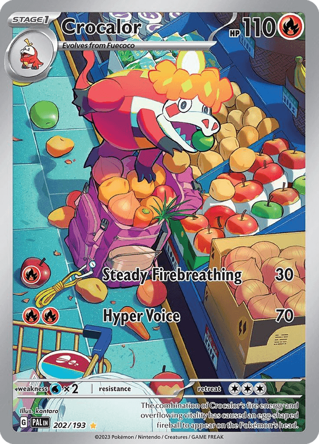 Carta Crocalor 202/193 do set Paldea Evolved — Pokémon TCG | Bynx