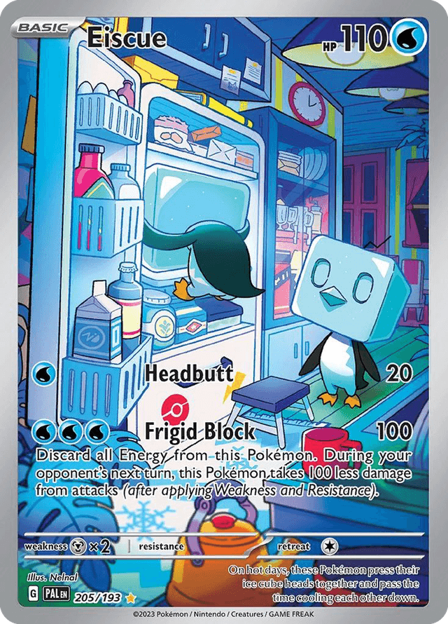 Carta Eiscue 205/193 do set Paldea Evolved — Pokémon TCG | Bynx