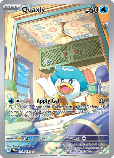 Carta Quaxly 206/193 do set Paldea Evolved — Pokémon TCG | Bynx