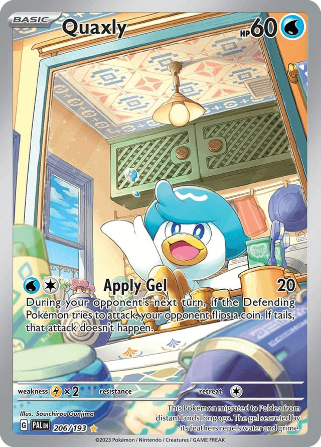 Carta Quaxly 206/193 do set Paldea Evolved — Pokémon TCG | Bynx