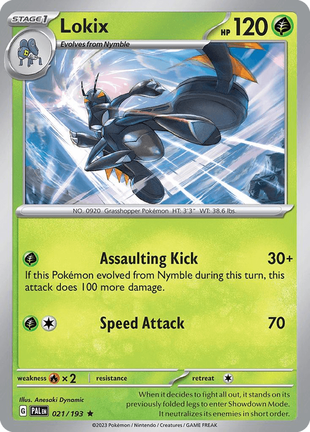Carta Lokix 21/193 do set Paldea Evolved — Pokémon TCG | Bynx