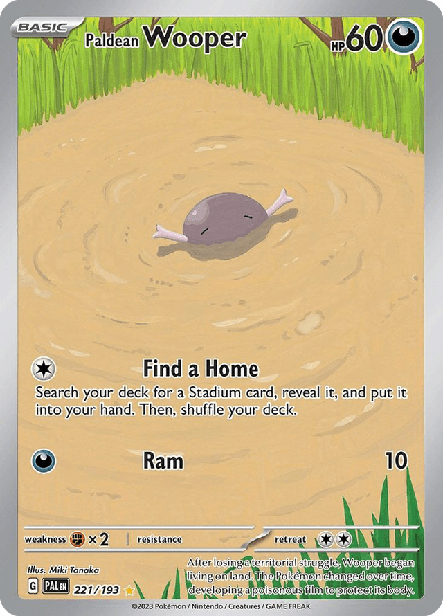 Carta Paldean Wooper 221/193 do set Paldea Evolved — Pokémon TCG | Bynx