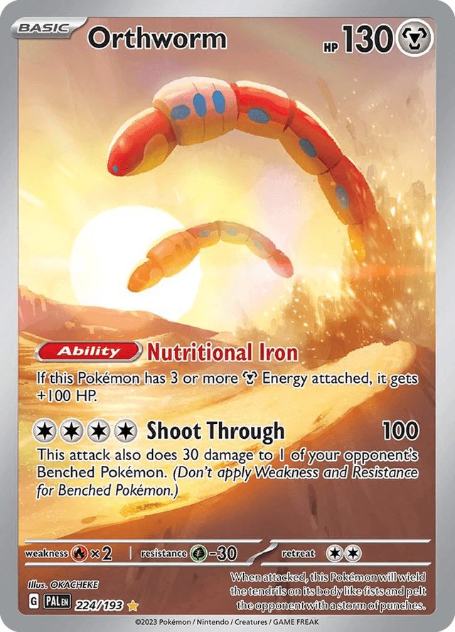 Carta Orthworm 224/193 do set Paldea Evolved — Pokémon TCG | Bynx