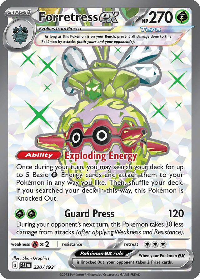 Carta Forretress ex 230/193 do set Paldea Evolved — Pokémon TCG | Bynx