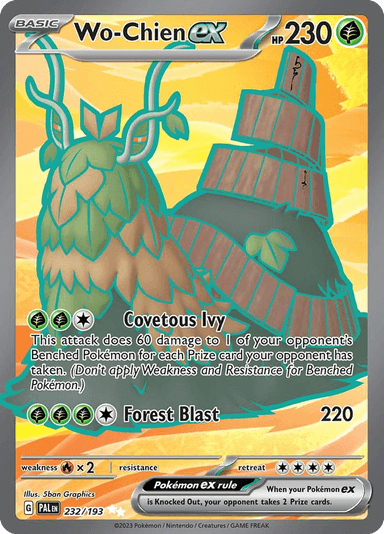 Carta Wo-Chien ex 232/193 do set Paldea Evolved — Pokémon TCG | Bynx