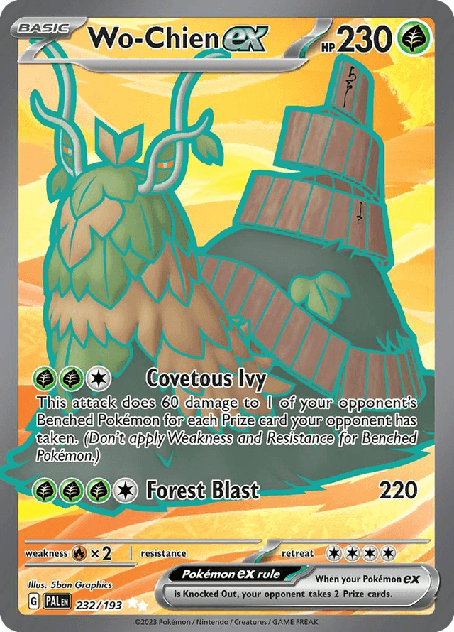 Carta Wo-Chien ex 232/193 do set Paldea Evolved — Pokémon TCG | Bynx
