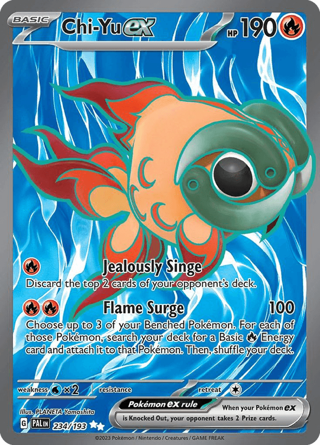 Carta Chi-Yu ex 234/193 do set Paldea Evolved — Pokémon TCG | Bynx