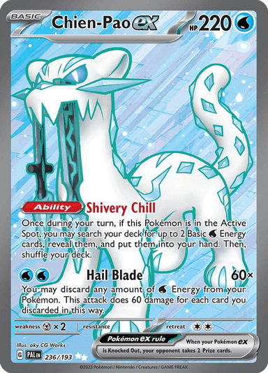 Carta Chien-Pao ex 236/193 do set Paldea Evolved — Pokémon TCG | Bynx
