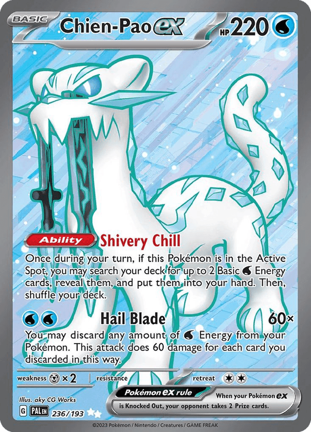 Carta Chien-Pao ex 236/193 do set Paldea Evolved — Pokémon TCG | Bynx