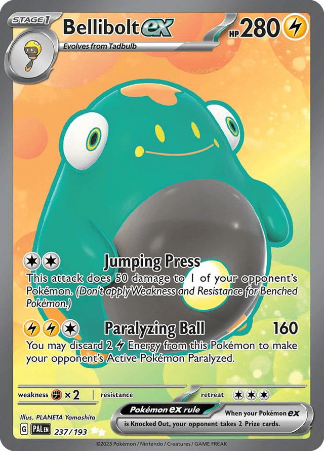 Carta Bellibolt ex 237/193 do set Paldea Evolved — Pokémon TCG | Bynx