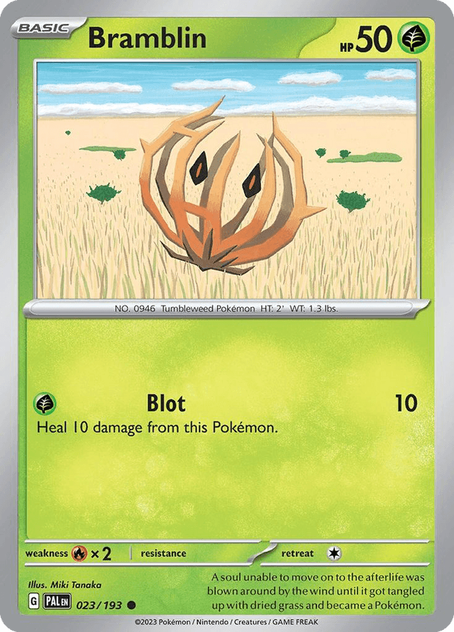Carta Bramblin 23/193 do set Paldea Evolved — Pokémon TCG | Bynx
