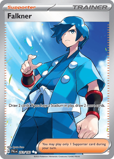 Carta Falkner 251/193 do set Paldea Evolved — Pokémon TCG | Bynx