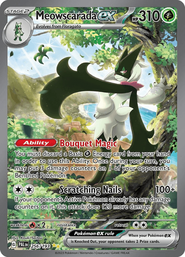 Carta Meowscarada ex 256/193 do set Paldea Evolved — Pokémon TCG | Bynx