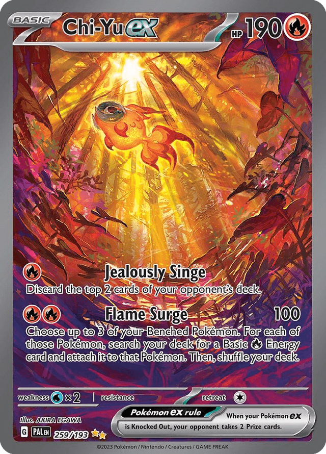 Carta Chi-Yu ex 259/193 do set Paldea Evolved — Pokémon TCG | Bynx