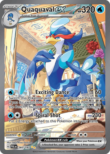 Carta Quaquaval ex 260/193 do set Paldea Evolved — Pokémon TCG | Bynx