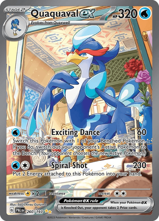 Carta Quaquaval ex 260/193 do set Paldea Evolved — Pokémon TCG | Bynx