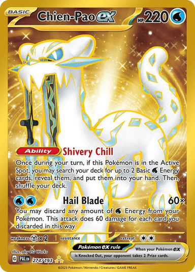 Carta Chien-Pao ex 274/193 do set Paldea Evolved — Pokémon TCG | Bynx