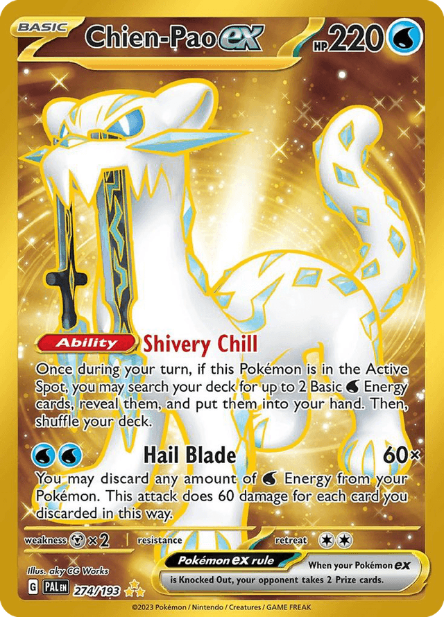 Carta Chien-Pao ex 274/193 do set Paldea Evolved — Pokémon TCG | Bynx