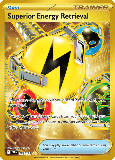 Carta Superior Energy Retrieval 277/193 do set Paldea Evolved — Pokémon TCG | Bynx