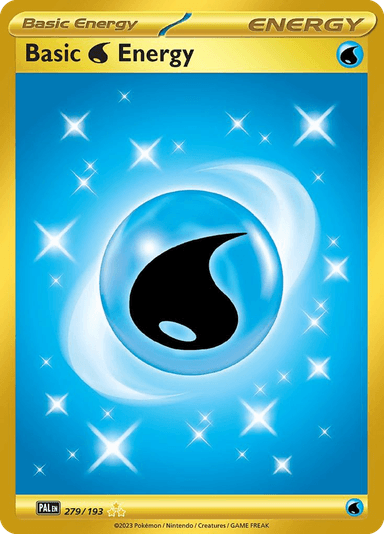 Carta Basic Water Energy 279/193 do set Paldea Evolved — Pokémon TCG | Bynx