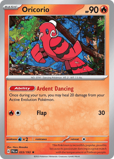 Carta Oricorio 33/193 do set Paldea Evolved — Pokémon TCG | Bynx