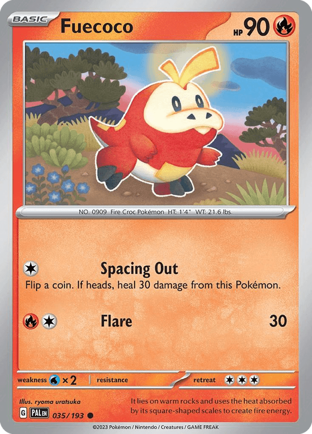 Carta Fuecoco 35/193 do set Paldea Evolved — Pokémon TCG | Bynx