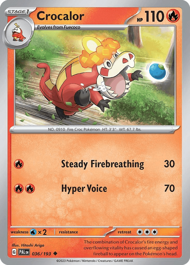 Carta Crocalor 36/193 do set Paldea Evolved — Pokémon TCG | Bynx