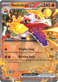 Skeledirge ex 37 — Paldea Evolved