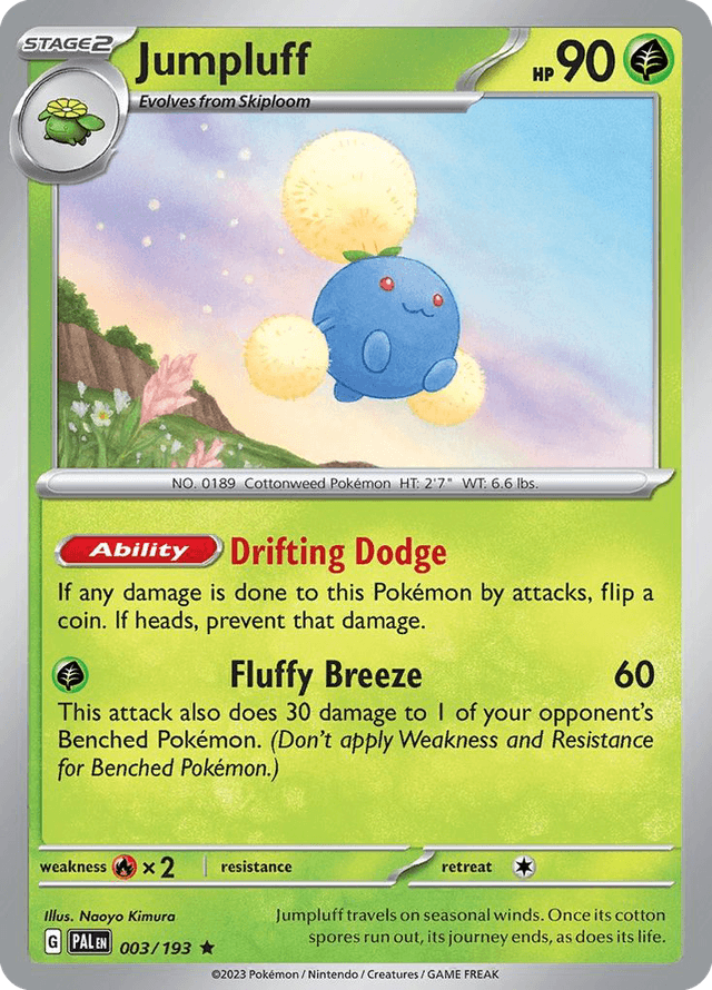Carta Jumpluff 3/193 do set Paldea Evolved — Pokémon TCG | Bynx