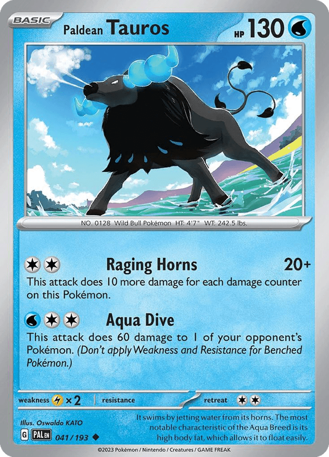 Carta Paldean Tauros 41/193 do set Paldea Evolved — Pokémon TCG | Bynx