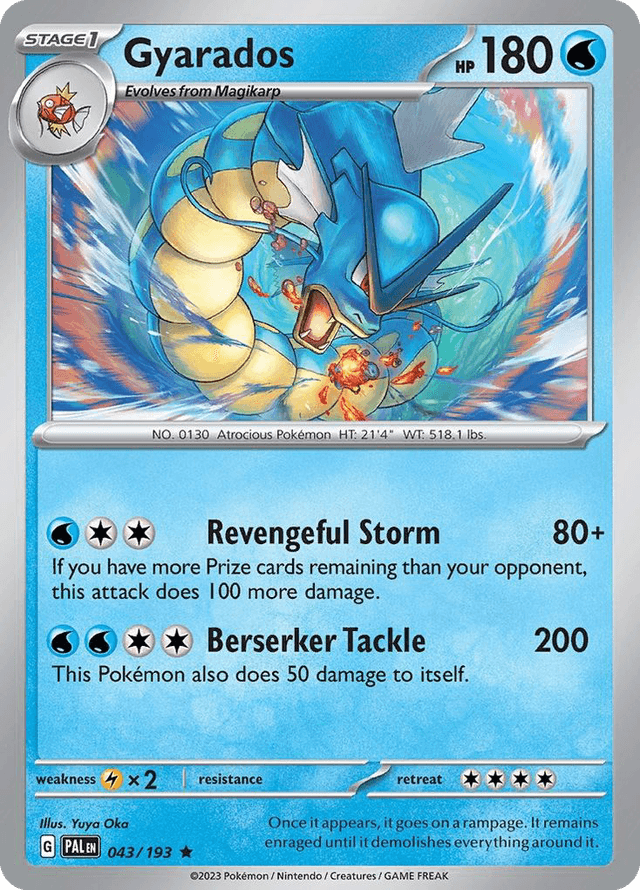 Carta Gyarados 43/193 do set Paldea Evolved — Pokémon TCG | Bynx