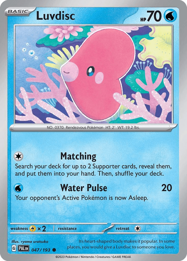 Carta Luvdisc 47/193 do set Paldea Evolved — Pokémon TCG | Bynx