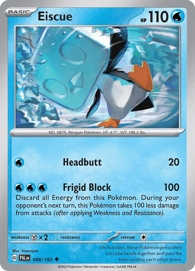 Carta Eiscue 48/193 do set Paldea Evolved — Pokémon TCG | Bynx