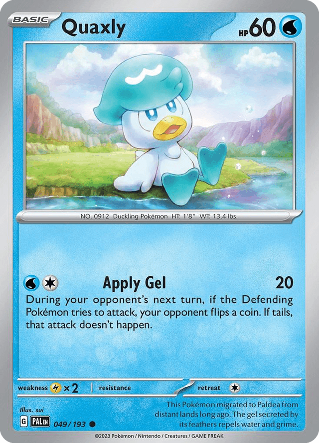 Carta Quaxly 49/193 do set Paldea Evolved — Pokémon TCG | Bynx