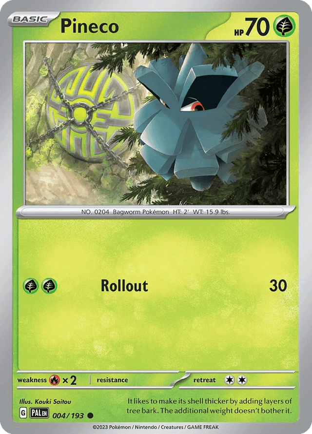 Carta Pineco 4/193 do set Paldea Evolved — Pokémon TCG | Bynx