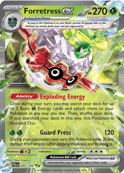 Forretress ex 5 — Paldea Evolved