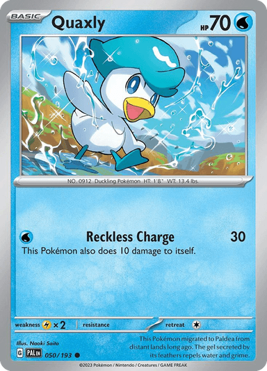 Carta Quaxly 50/193 do set Paldea Evolved — Pokémon TCG | Bynx