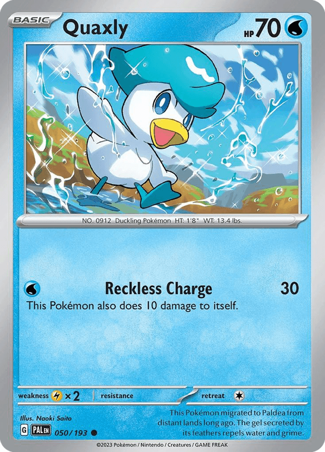 Carta Quaxly 50/193 do set Paldea Evolved — Pokémon TCG | Bynx