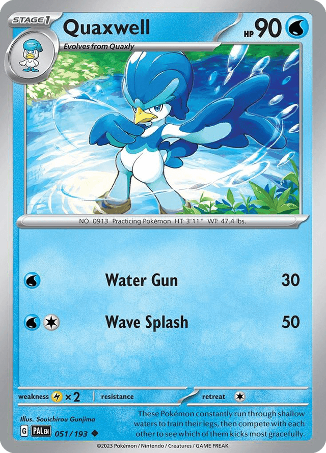 Carta Quaxwell 51/193 do set Paldea Evolved — Pokémon TCG | Bynx