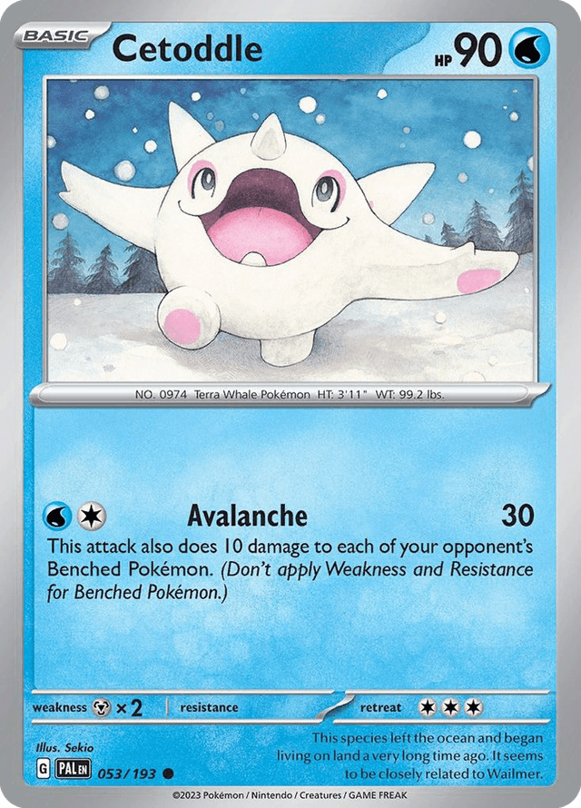 Carta Cetoddle 53/193 do set Paldea Evolved — Pokémon TCG | Bynx