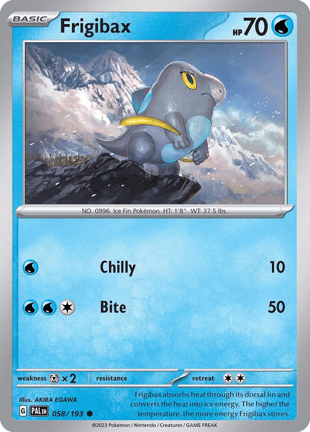 Carta Frigibax 58/193 do set Paldea Evolved — Pokémon TCG | Bynx
