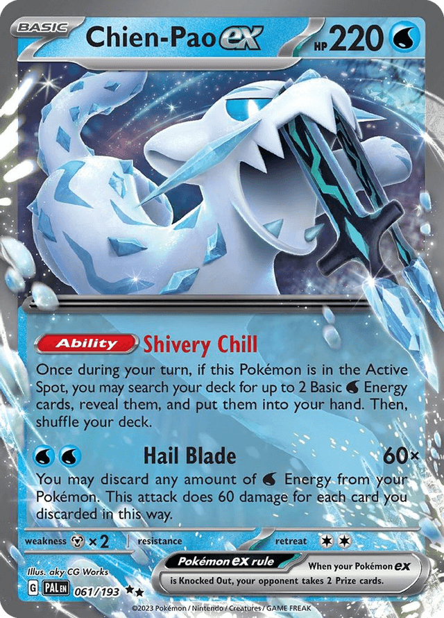 Carta Chien-Pao ex 61/193 do set Paldea Evolved — Pokémon TCG | Bynx