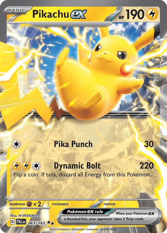 Carta Pikachu ex 63/193 do set Paldea Evolved — Pokémon TCG | Bynx