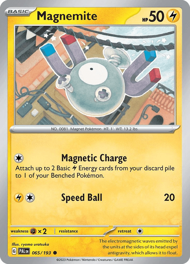 Carta Magnemite 65/193 do set Paldea Evolved — Pokémon TCG | Bynx