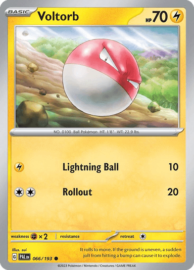Carta Voltorb 66/193 do set Paldea Evolved — Pokémon TCG | Bynx