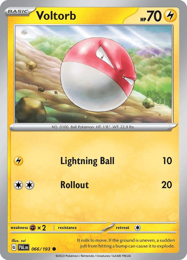 Carta Voltorb 66/193 do set Paldea Evolved — Pokémon TCG | Bynx