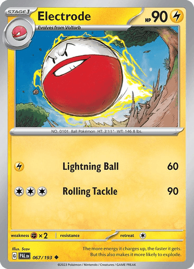 Carta Electrode 67/193 do set Paldea Evolved — Pokémon TCG | Bynx
