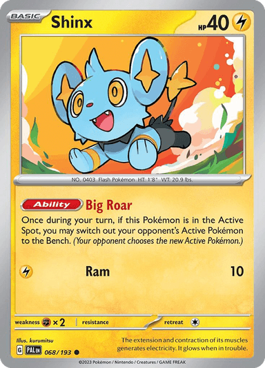 Carta Shinx 68/193 do set Paldea Evolved — Pokémon TCG | Bynx