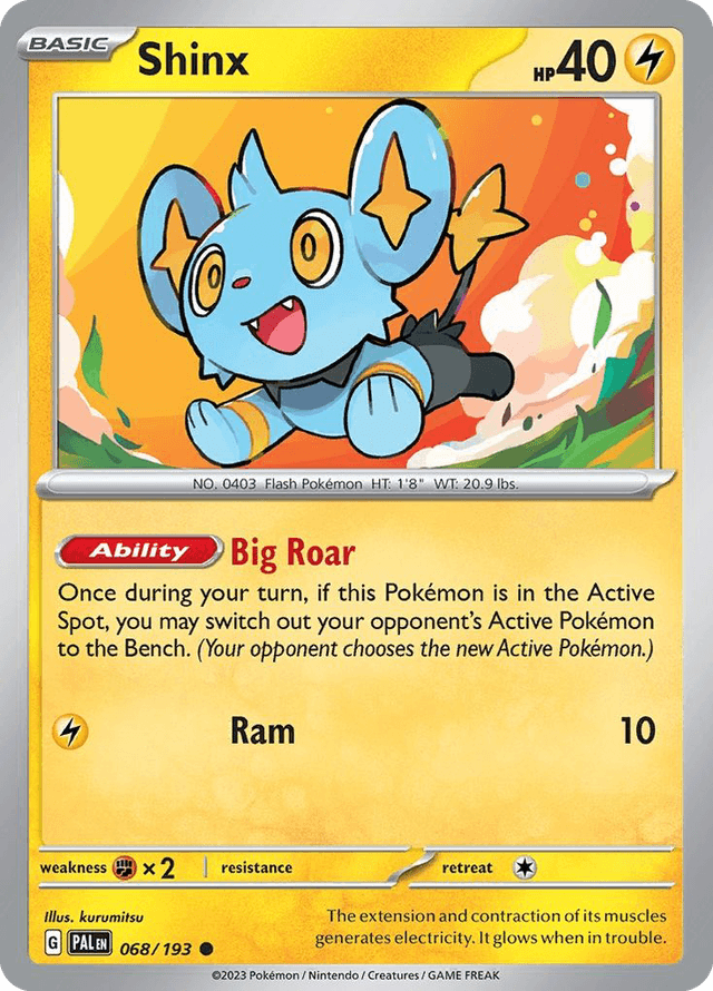 Carta Shinx 68/193 do set Paldea Evolved — Pokémon TCG | Bynx