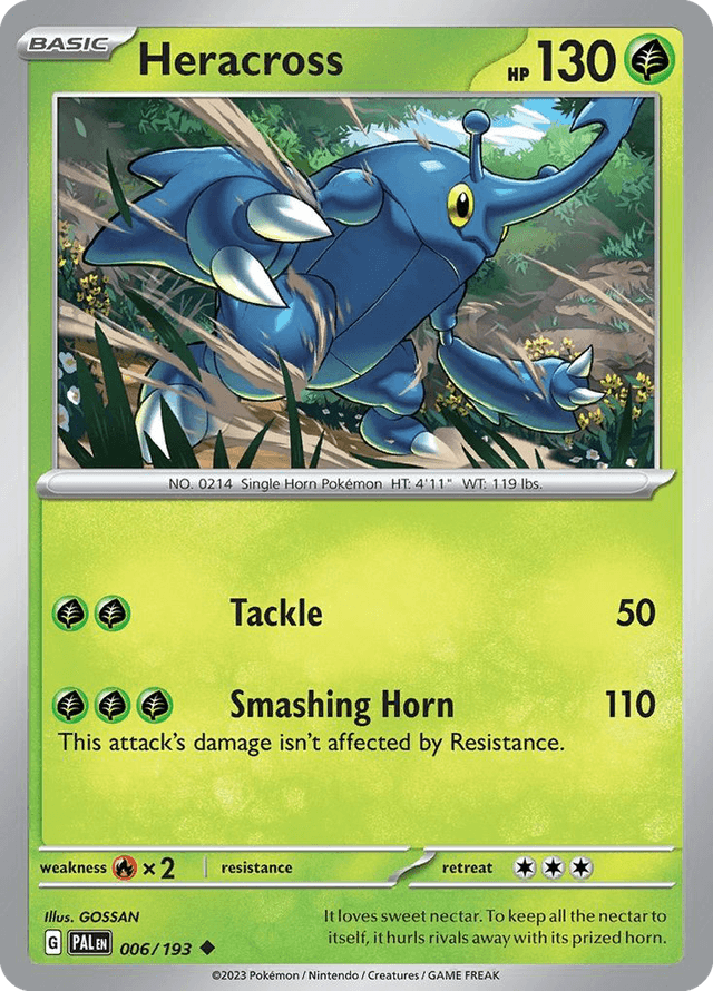 Carta Heracross 6/193 do set Paldea Evolved — Pokémon TCG | Bynx